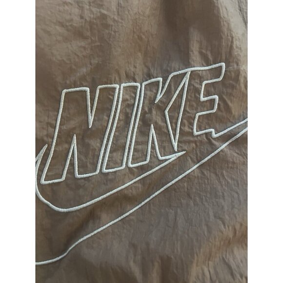 Nike retro parachute tan pink embroidered logo shorts sz XL streetwear lounge - Picture 5 of 13